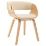 Silla de comedor madera curvada y cuero sintético crema de vidaXL, Sillas de comedor - Ref: Foro24-283112, Precio: 155,93 €, ...