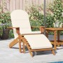 Silla de jardín Adirondack con reposapiés madera maciza acacia en Sillas de jardín | Comprar online en Foru.es