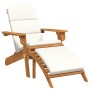 Silla de jardín Adirondack con reposapiés madera maciza acacia en Sillas de jardín | Comprar online en Foru.es