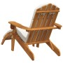 Silla de jardín Adirondack con reposapiés madera maciza acacia en Sillas de jardín | Comprar online en Foru.es