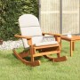 Silla mecedora Adirondack con cojines madera maciza acacia en Sillas de jardín | Comprar online en Foru.es