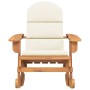 Silla mecedora Adirondack con cojines madera maciza acacia en Sillas de jardín | Comprar online en Foru.es
