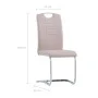 Freischwinger-Esszimmerstühle, 4 Stück, Cappuccino, Kunstleder von vidaXL, Essstühle - Ref: Foro24-281780, Preis: 307,39 €, R...