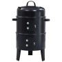 Barbacoa ahumador de carbón 3 en 1 40x80 cm de vidaXL, Barbacoas - Ref: Foro24-46613, Precio: 86,02 €, Descuento: %