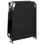 Tumbona plegable acero recubrimiento en polvo tela Oxford negro en Tumbonas | Comprar online en Foru.es
