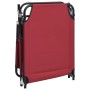 Tumbona plegable acero recubrimiento en polvo tela Oxford rojo en Tumbonas | Comprar online en Foru.es