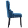 Sillas de comedor 2 unidades terciopelo azul de vidaXL, Sillas de comedor - Ref: Foro24-287958, Precio: 311,82 €, Descuento: %