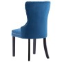 Sillas de comedor 2 unidades terciopelo azul de vidaXL, Sillas de comedor - Ref: Foro24-287958, Precio: 311,82 €, Descuento: %