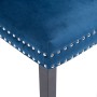 Sillas de comedor 2 unidades terciopelo azul de vidaXL, Sillas de comedor - Ref: Foro24-287958, Precio: 311,82 €, Descuento: %
