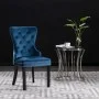 Sillas de comedor 6 unidades terciopelo azul de vidaXL, Sillas de comedor - Ref: Foro24-3055872, Precio: 965,18 €, Descuento: %