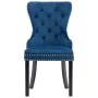 Sillas de comedor 6 unidades terciopelo azul de vidaXL, Sillas de comedor - Ref: Foro24-3055872, Precio: 965,18 €, Descuento: %
