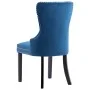 Sillas de comedor 6 unidades terciopelo azul de vidaXL, Sillas de comedor - Ref: Foro24-3055872, Precio: 965,18 €, Descuento: %