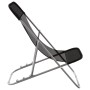 Silla de playa plegable 2 uds acero recubierto textilene negro en Tumbonas | Comprar online en Foru.es