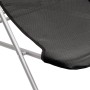 Silla de playa plegable 2 uds acero recubierto textilene negro en Tumbonas | Comprar online en Foru.es