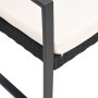 Set comedor de jardín 3 pzas con cojines PP aspecto ratán negro en Conjuntos de jardín | Comprar online en Foru.es