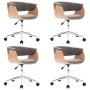 Sillas de comedor giratorias 4 unidades tela taupe de vidaXL, Sillas de comedor - Ref: Foro24-3054888, Precio: 737,27 €, Desc...