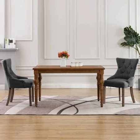Sillas de comedor 2 unidades tela gris de vidaXL, Sillas de comedor - Ref: Foro24-287944, Precio: 285,96 €, Descuento: %