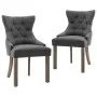 Sillas de comedor 2 unidades tela gris de vidaXL, Sillas de comedor - Ref: Foro24-287944, Precio: 285,96 €, Descuento: %