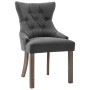 Sillas de comedor 2 unidades tela gris de vidaXL, Sillas de comedor - Ref: Foro24-287944, Precio: 292,47 €, Descuento: %