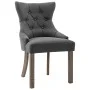 Sillas de comedor 2 unidades tela gris de vidaXL, Sillas de comedor - Ref: Foro24-287944, Precio: 285,96 €, Descuento: %