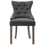 Sillas de comedor 2 unidades tela gris de vidaXL, Sillas de comedor - Ref: Foro24-287944, Precio: 292,47 €, Descuento: %