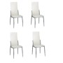 Sillas de comedor 4 unidades cuero sintético blanco de vidaXL, Sillas de comedor - Ref: Foro24-60572, Precio: 220,49 €, Descu...