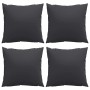 Cojines de sofá 4 unidades tela negro 40x40 cm en Decoración | Comprar online en Foru.es