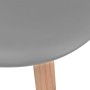 Sillas de comedor 6 unidades plástico gris de vidaXL, Sillas de comedor - Ref: Foro24-244776, Precio: 274,17 €, Descuento: %