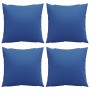 Cojines de sofá 4 unidades tela azul royal 40x40 cm en Decoración | Comprar online en Foru.es