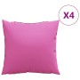 Cojines Esparcidos Liso 4 pcs Rosa 40 x 40 cm Tela de poliéster en Decoración | Comprar online en Foru.es