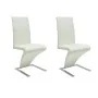 Sillas de comedor 2 unidades cuero sintético blanco de vidaXL, Sillas de comedor - Ref: Foro24-240043, Precio: 249,77 €, Desc...