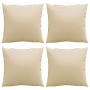 Cojines de sofá 4 unidades tela beige 50x50 cm en Decoración | Comprar online en Foru.es
