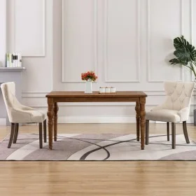 Dining chairs, 2 units, beige fabric by vidaXL, dining chairs - Ref: Foro24-287945, Price: 359,29 €, Discount: %