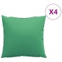 Cojines de sofá 4 unidades tela verde 50x50 cm en Decoración | Comprar online en Foru.es