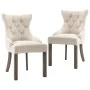 Dining chairs, 2 units, beige fabric by vidaXL, dining chairs - Ref: Foro24-287945, Price: 359,29 €, Discount: %