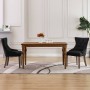 Sillas de comedor 2 unidades de tela negras de vidaXL, Sillas de comedor - Ref: Foro24-287942, Precio: 312,36 €, Descuento: %