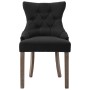 Sillas de comedor 2 unidades de tela negras de vidaXL, Sillas de comedor - Ref: Foro24-287942, Precio: 312,36 €, Descuento: %