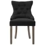 Sillas de comedor 2 unidades de tela negras de vidaXL, Sillas de comedor - Ref: Foro24-287942, Precio: 307,70 €, Descuento: %