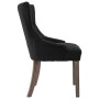 Sillas de comedor 2 unidades de tela negras de vidaXL, Sillas de comedor - Ref: Foro24-287942, Precio: 312,36 €, Descuento: %