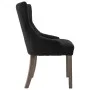 Sillas de comedor 2 unidades de tela negras de vidaXL, Sillas de comedor - Ref: Foro24-287942, Precio: 307,70 €, Descuento: %