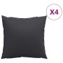 Cojines de sofá 4 unidades negro tela negro 50x50 cm en Decoración | Comprar online en Foru.es