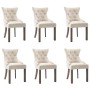 Sillas de comedor 6 unidades de tela beige de vidaXL, Sillas de comedor - Ref: Foro24-3058307, Precio: 1,00 €, Descuento: %