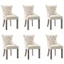 Sillas de comedor 6 unidades de tela beige de vidaXL, Sillas de comedor - Ref: Foro24-3058307, Precio: 1,00 €, Descuento: %