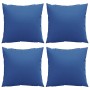 Cojines de sofá 4 unidades tela azul royal 50x50 cm en Decoración | Comprar online en Foru.es