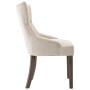 Sillas de comedor 4 unidades tela beige de vidaXL, Sillas de comedor - Ref: Foro24-3058303, Precio: 779,53 €, Descuento: %