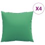 Cojines de sofá 4 unidades tela verde 60x60 cm en Decoración | Comprar online en Foru.es