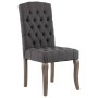 Sillas de comedor 2 unidades tela con apariencia de lino gris de vidaXL, Sillas de comedor - Ref: Foro24-287948, Precio: 255,...