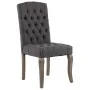 Sillas de comedor 2 unidades tela con apariencia de lino gris de vidaXL, Sillas de comedor - Ref: Foro24-287948, Precio: 251,...