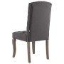 Sillas de comedor 2 unidades tela con apariencia de lino gris de vidaXL, Sillas de comedor - Ref: Foro24-287948, Precio: 255,...