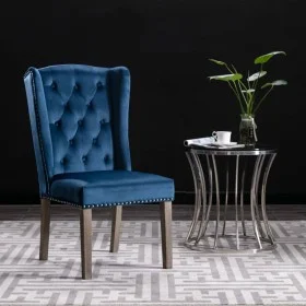 Blue Velvet Dining Chair by vidaXL, dining chairs - Ref: Foro24-287950, Price: 193,27 €, Discount: %